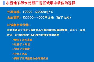 李尔泉 做小型地下污水处理厂 走资源化路线